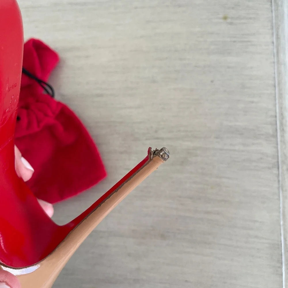 Christian Louboutin Pigalle Follies Patent Leather Nude (OBO) - Picture 9 of 12